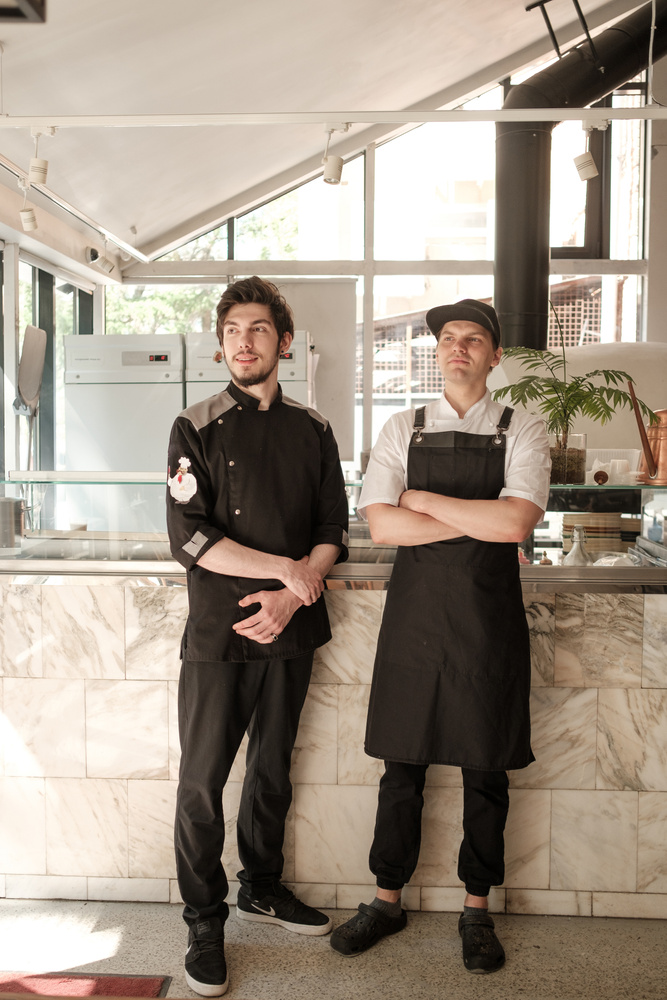 Staff Waiting at the Restaurant Counter